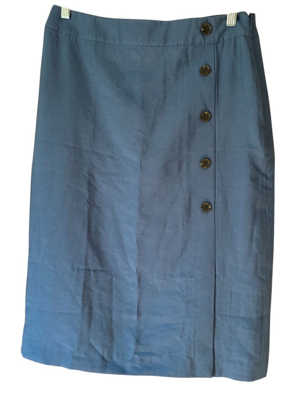 NWT Ann Taylor Factory Side-Button Mock Wrap Skirt – Size 8